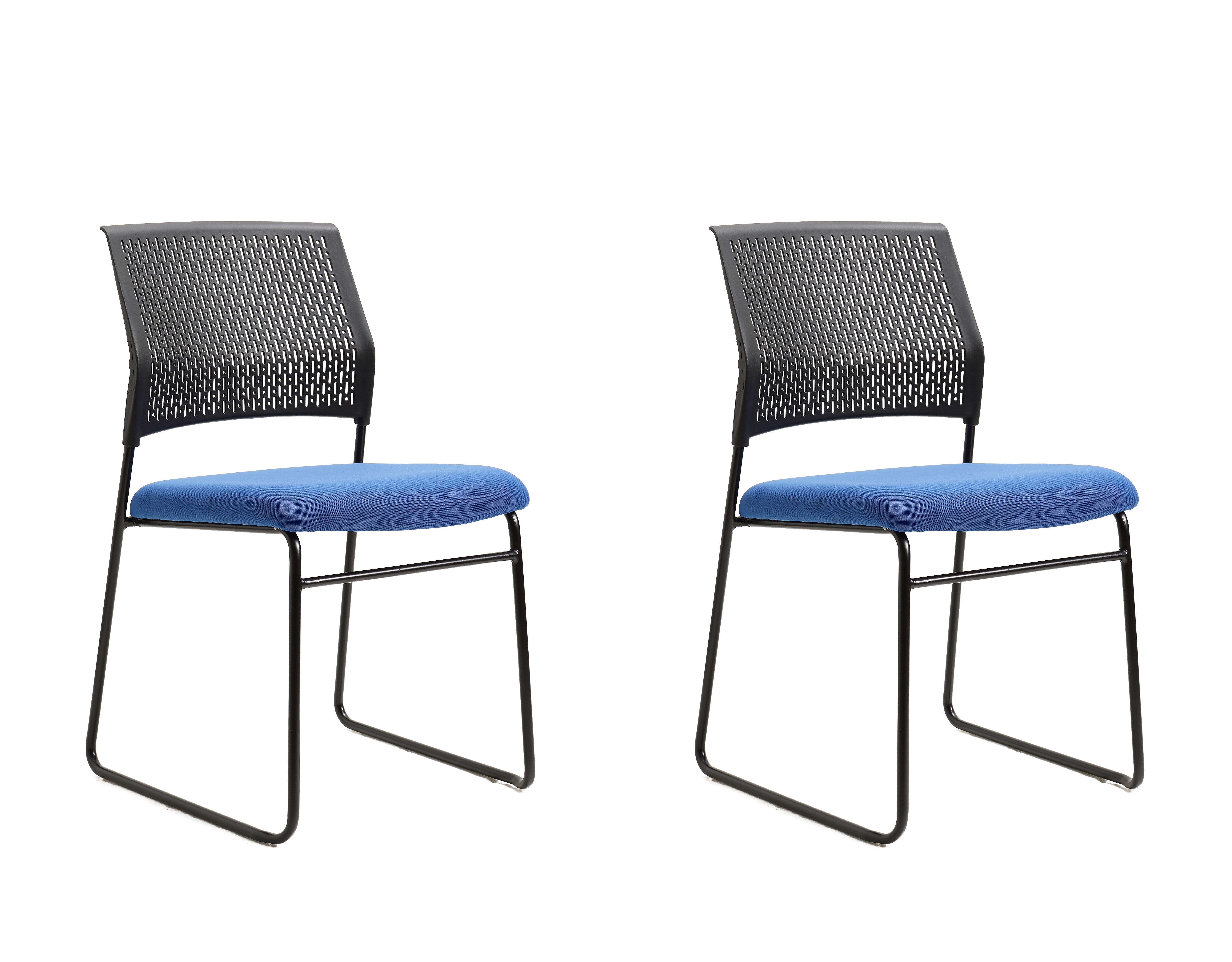 Fauteuil de bureau en tissu, SMITH(lot de 2), HISPANOHOGAR