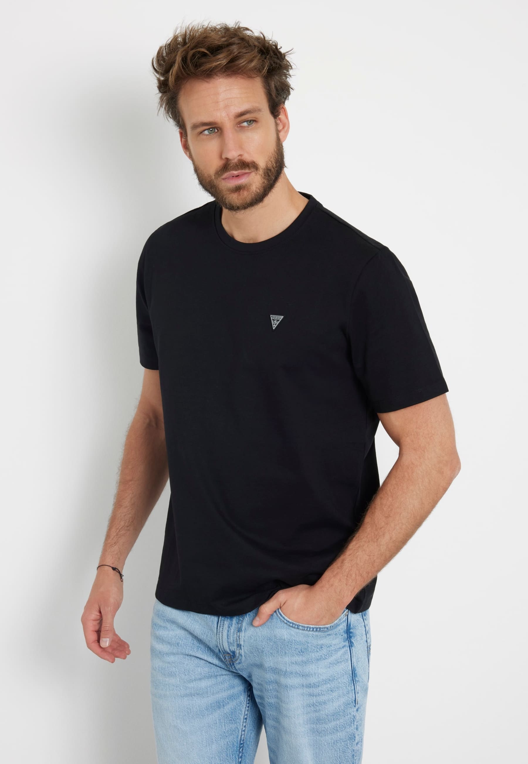 T-Shirt Petit Logo Triangulaire, GUESS