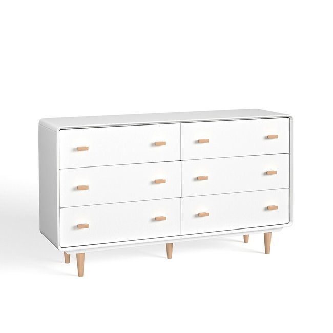 Jimi Chest of 6 Drawers, white, LA REDOUTE INTERIEURS