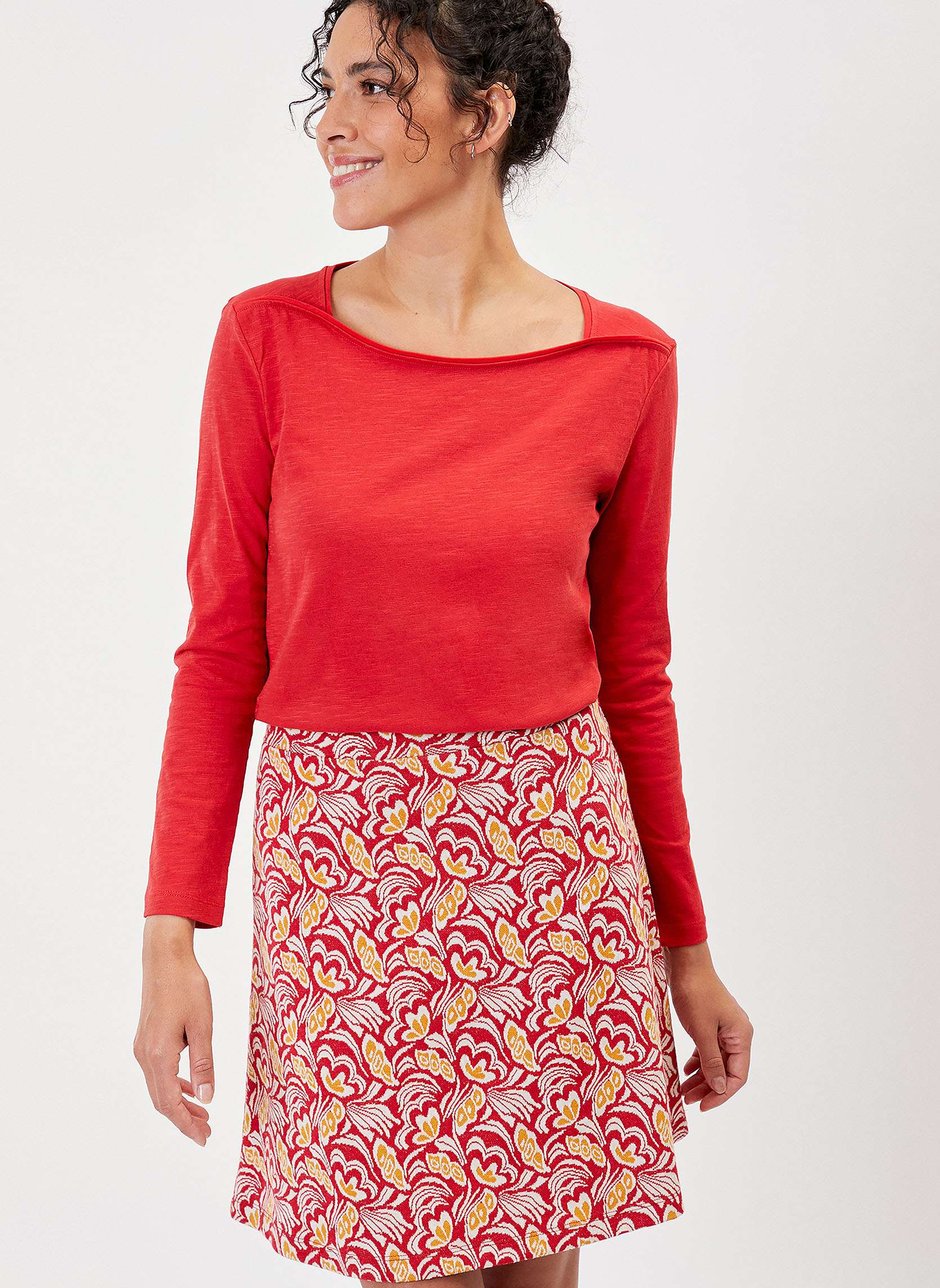 T-shirt coton bio col bateau GONDA, LA FIANCÉE