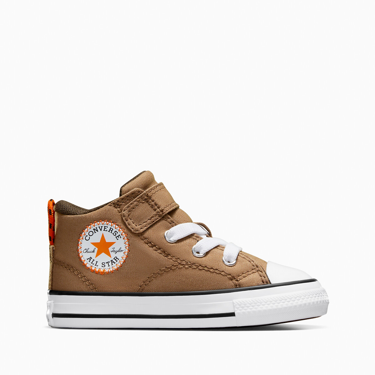 Tan leather deals converse high tops