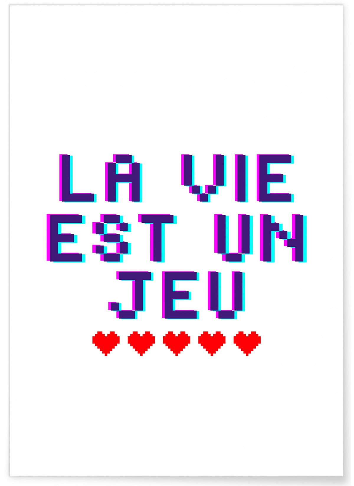 Affiche La vie est un jeu, L'AFFICHERIE
