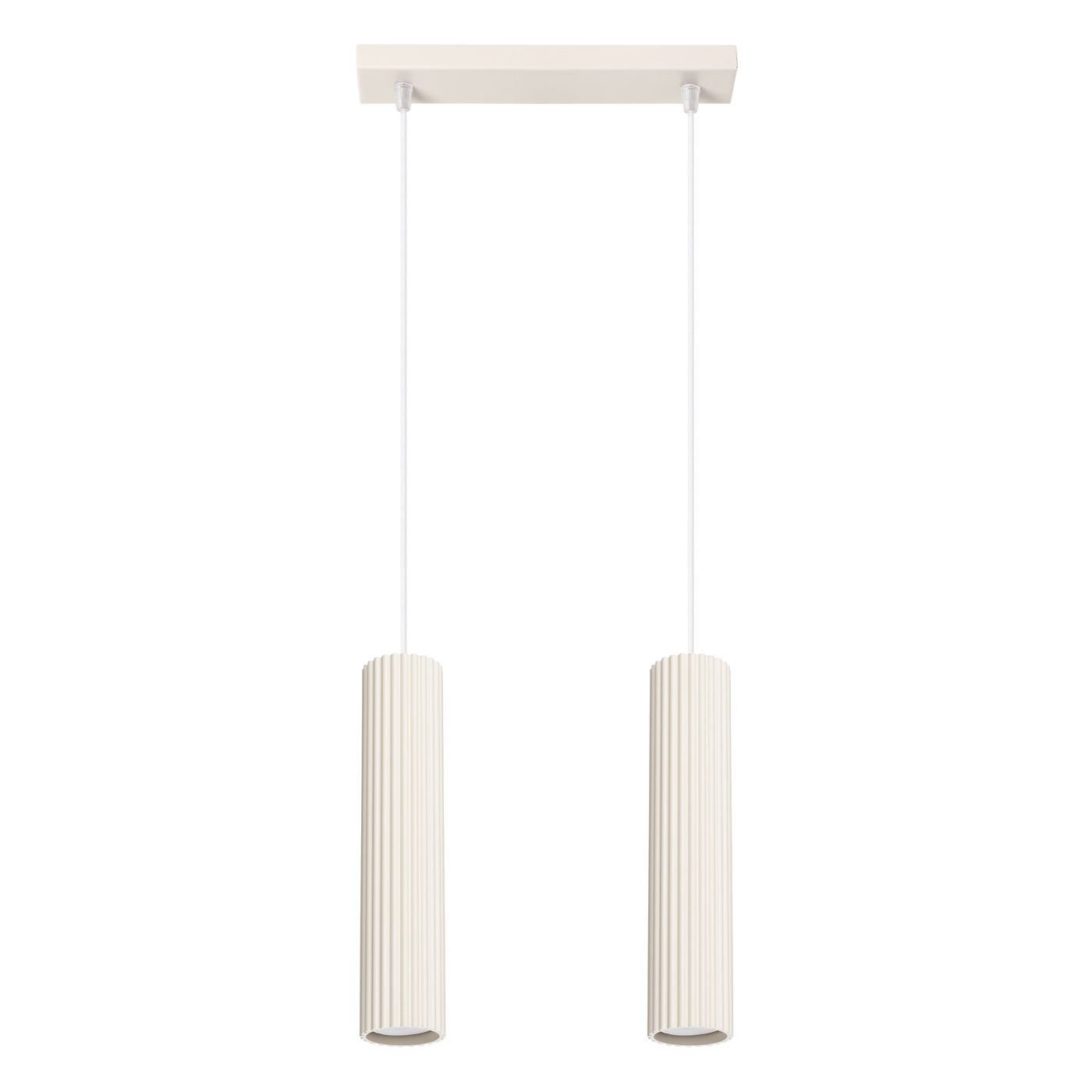 Suspension Aluminium Beige GU10 2 Karbon, EDEN