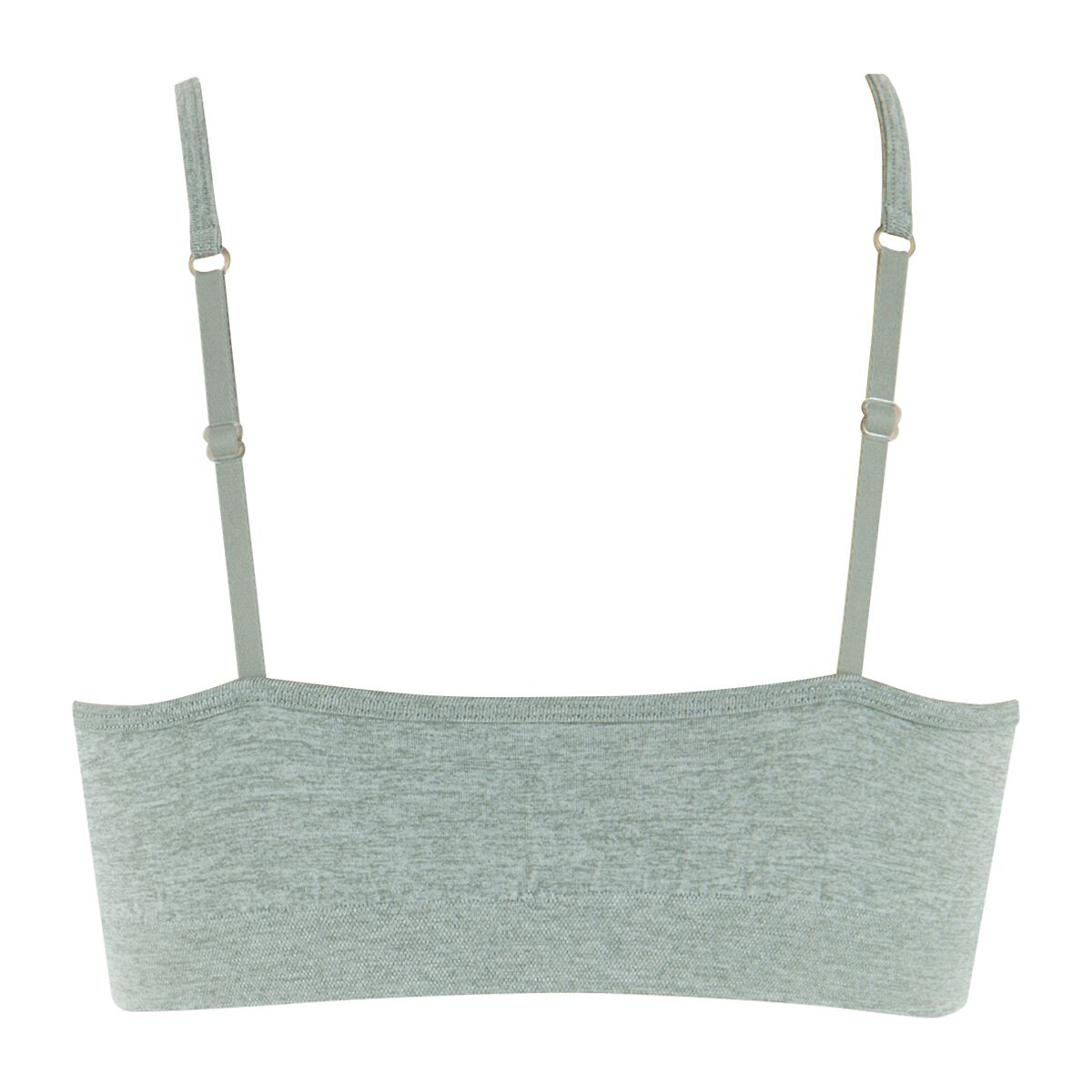 Cotton non-underwired bra, sizes 26a-32b, grey marl, Dim