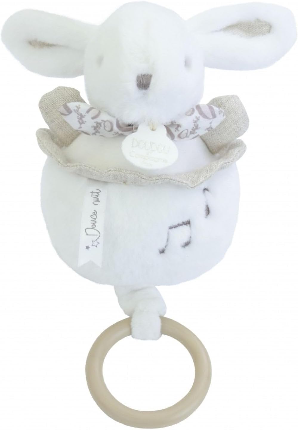LAPIN DOUDOU - Boite à musique blanche, DOUDOU ET COMPAGNIE