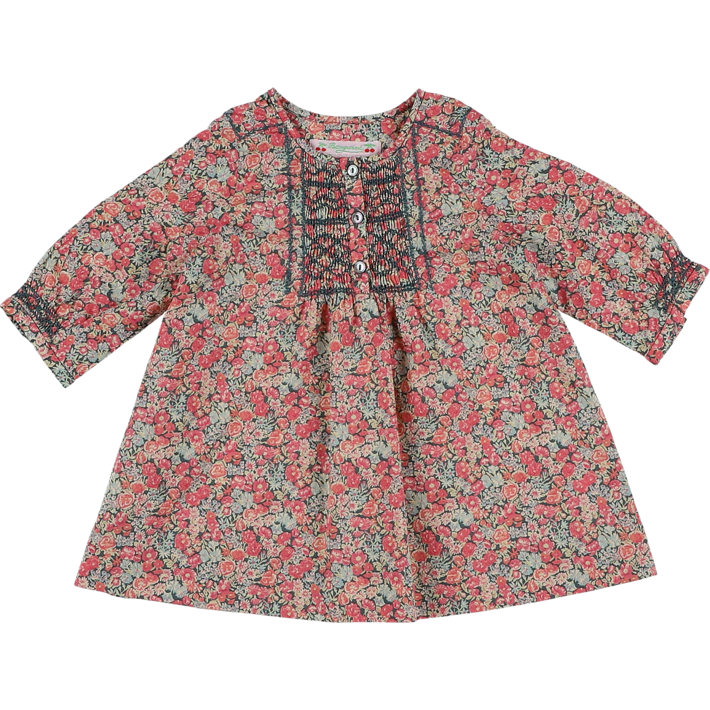 Robe smockée brodée main liberty - Très bon état, BONPOINT