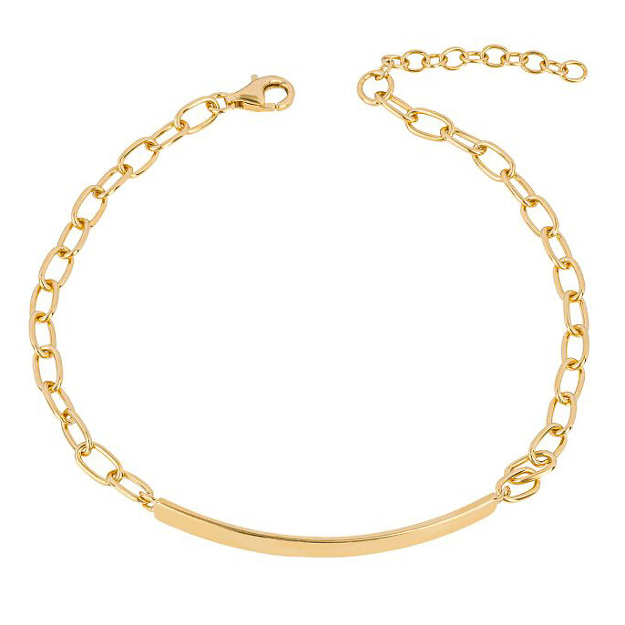 Silver gold clearance plated bracelet