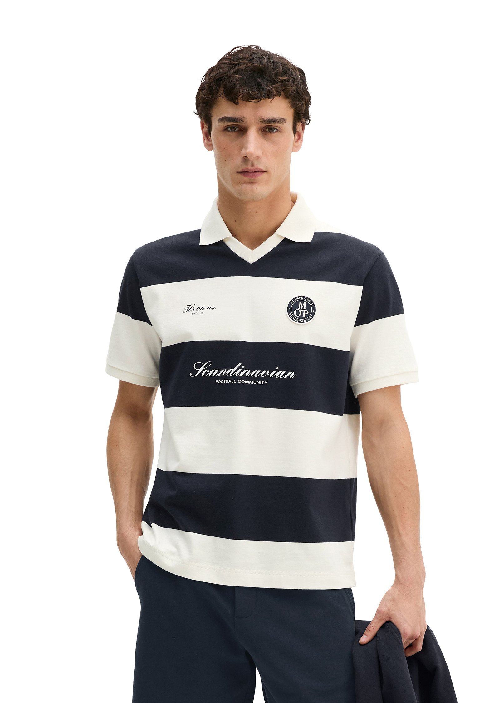 MOP Club '67 Football Tricot Polo, Maillot lourd en coton bio de qualité lourde, MARC O'POLO