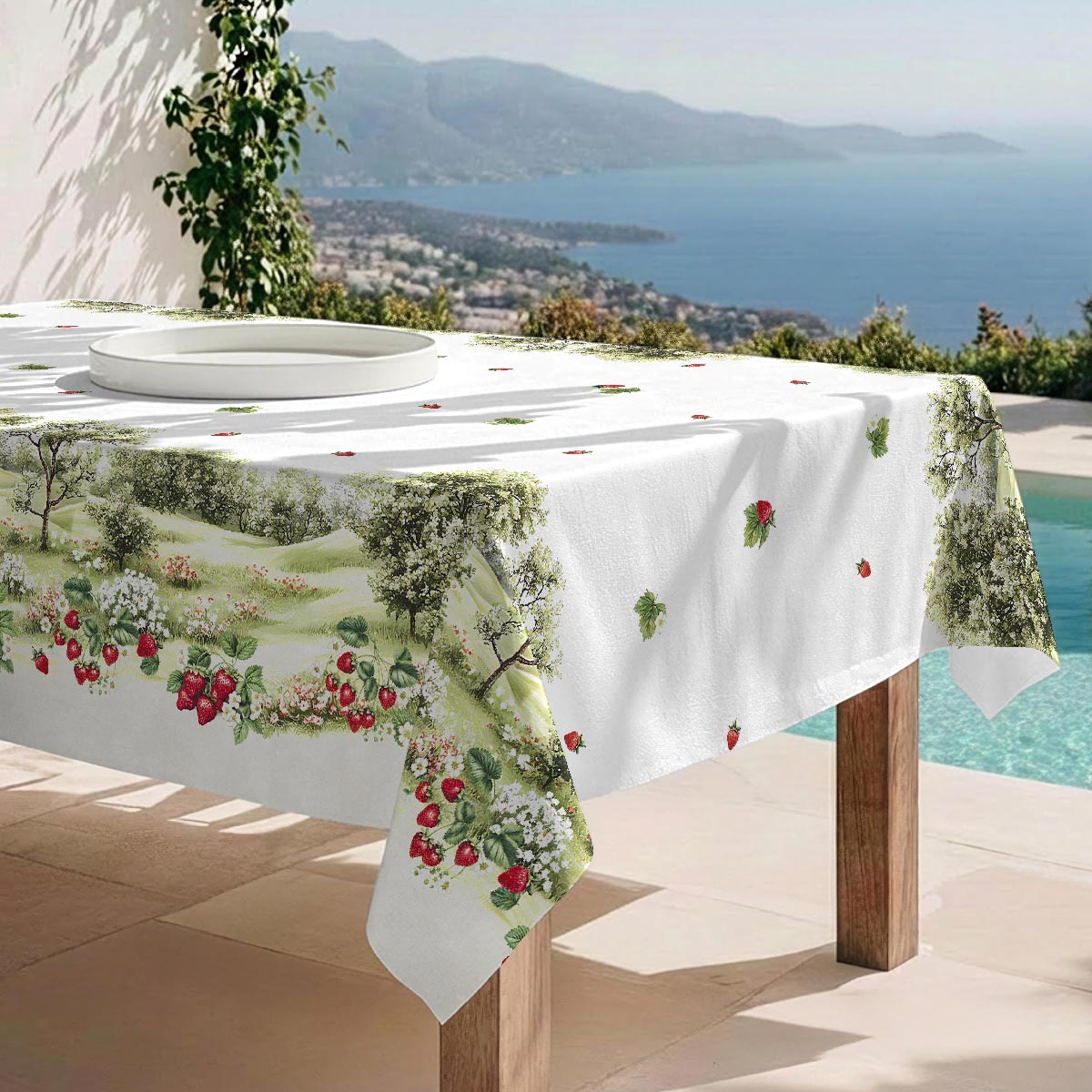 Nappe anti-taches Strawberry - 100% coton -, NAF NAF HOME