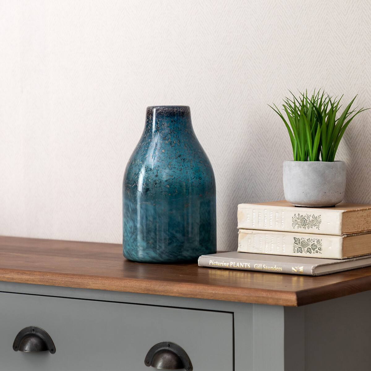 Thalassa Small Hand-Blown Glass Vase, VOYAGE MAISON