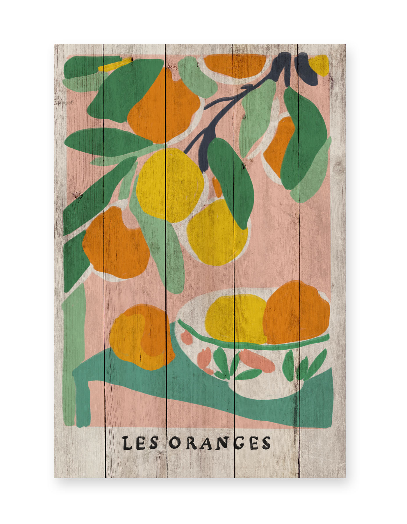 Panneau décoratif en bois ORANGES, REALLY NICE THINGS