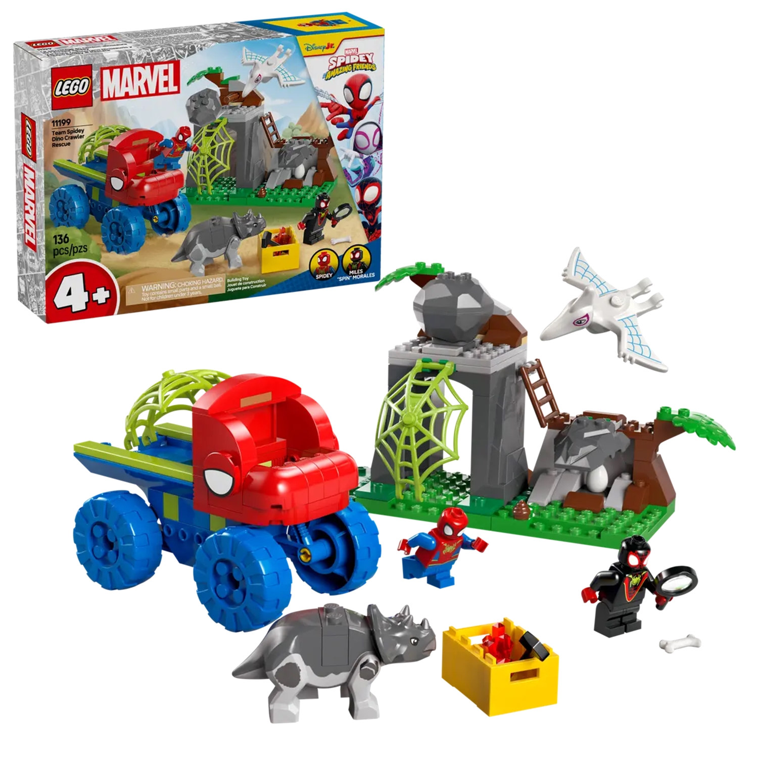 Marvel Sauvetage de l'équipe Spidey en dino-véhicule, LEGO