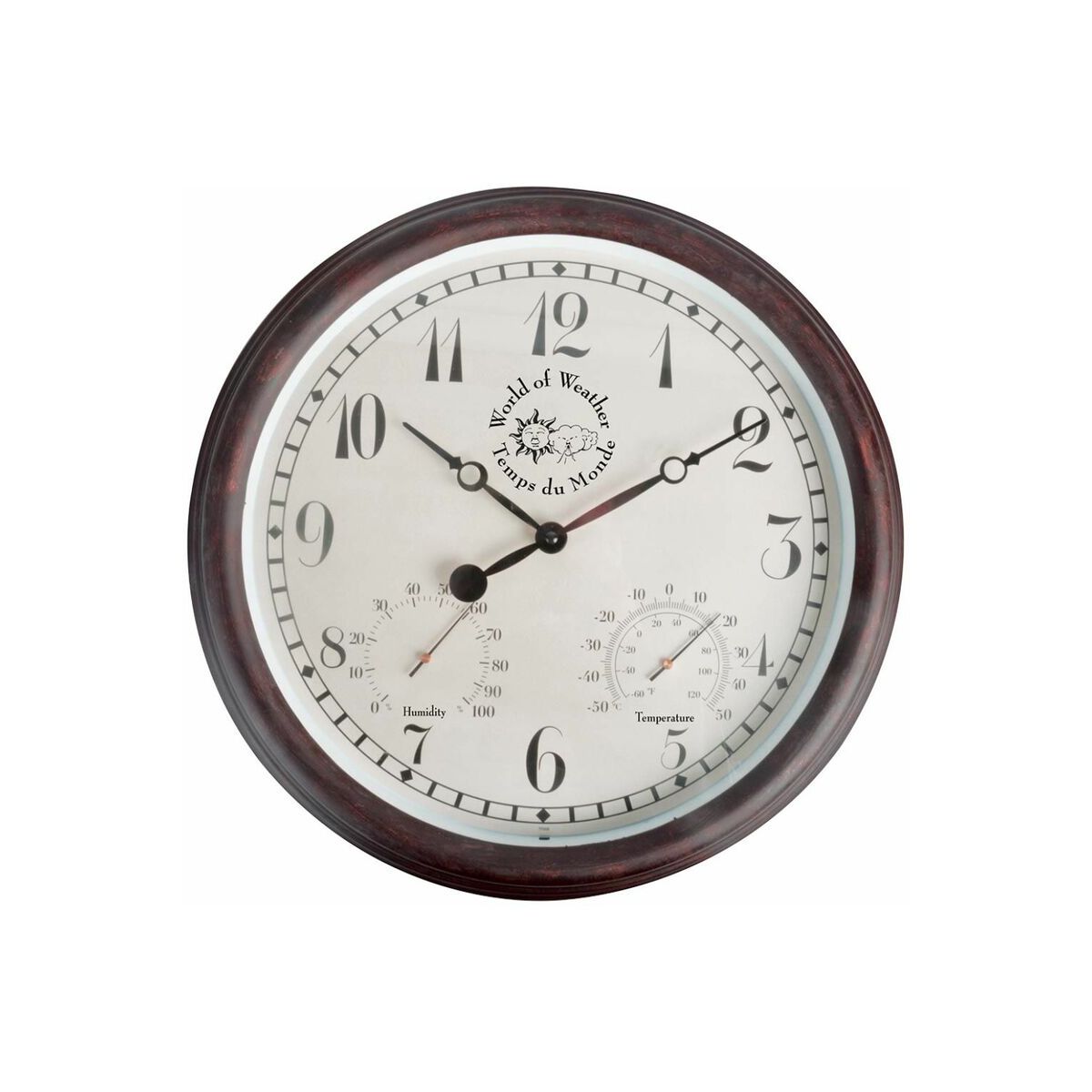 Horloge thermomètre hygromètre extérieure, WORLD OF WEATHER