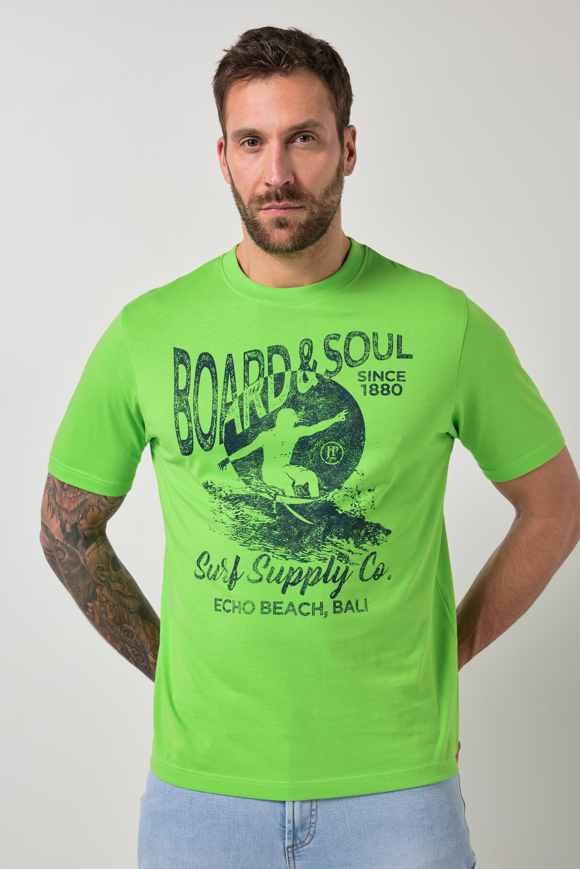T-shirt à motif imprimé et manches courtes, JP1880