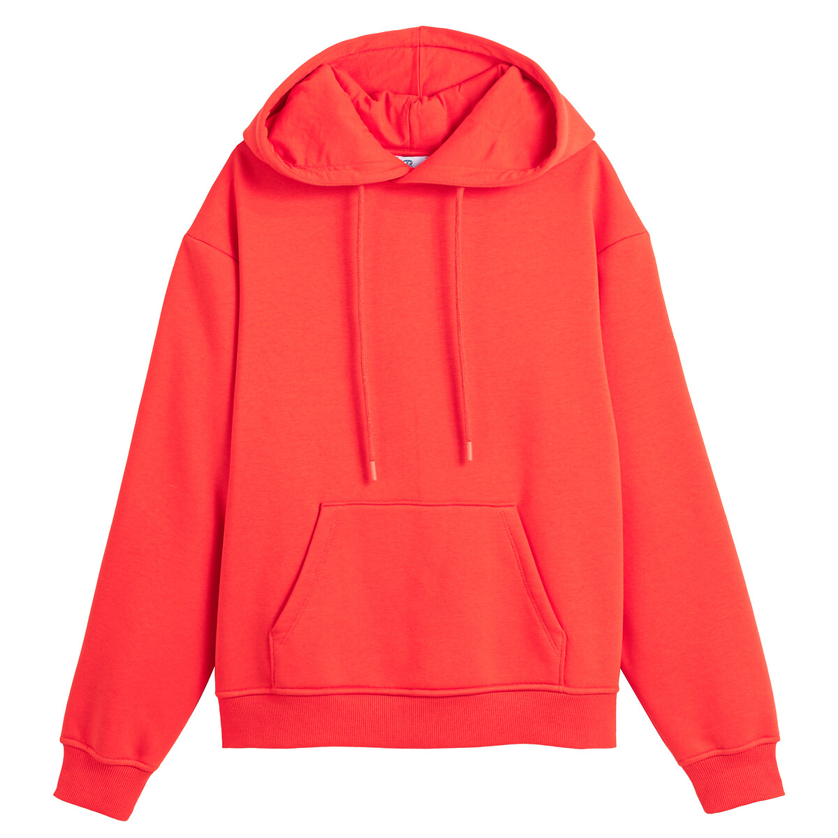 Pull a discount capuche rouge femme