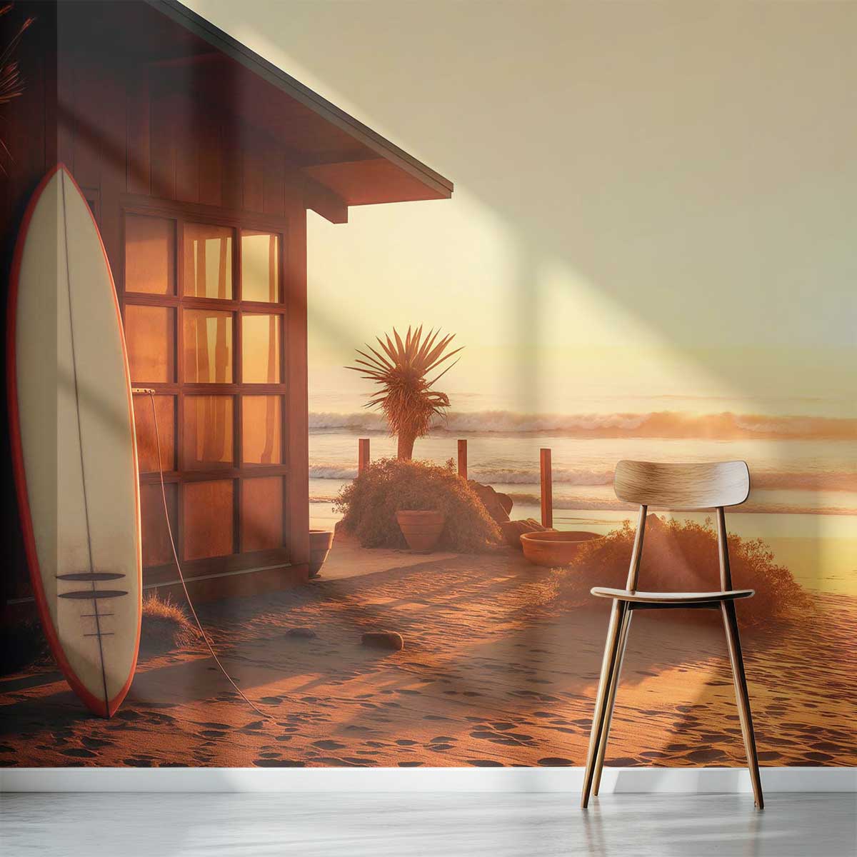 Papier peint maisons de plage, HEXOA