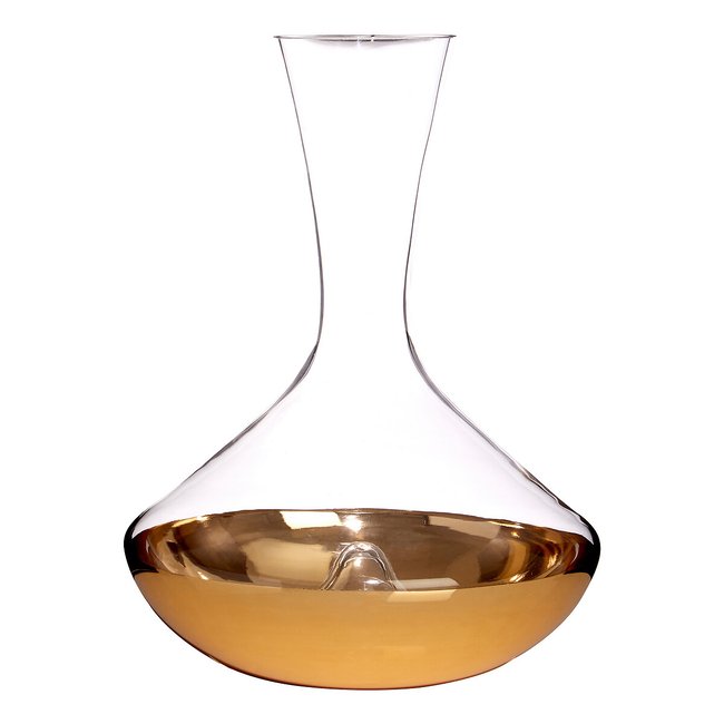 Horizon Clear/Gold Pitcher, gold, SO'HOME