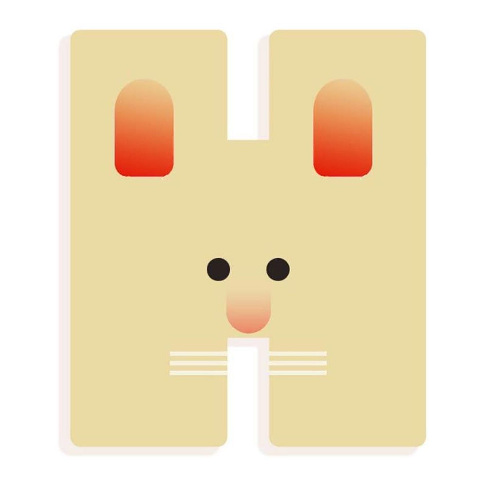 Lettre animaux graphiques H, DJECO