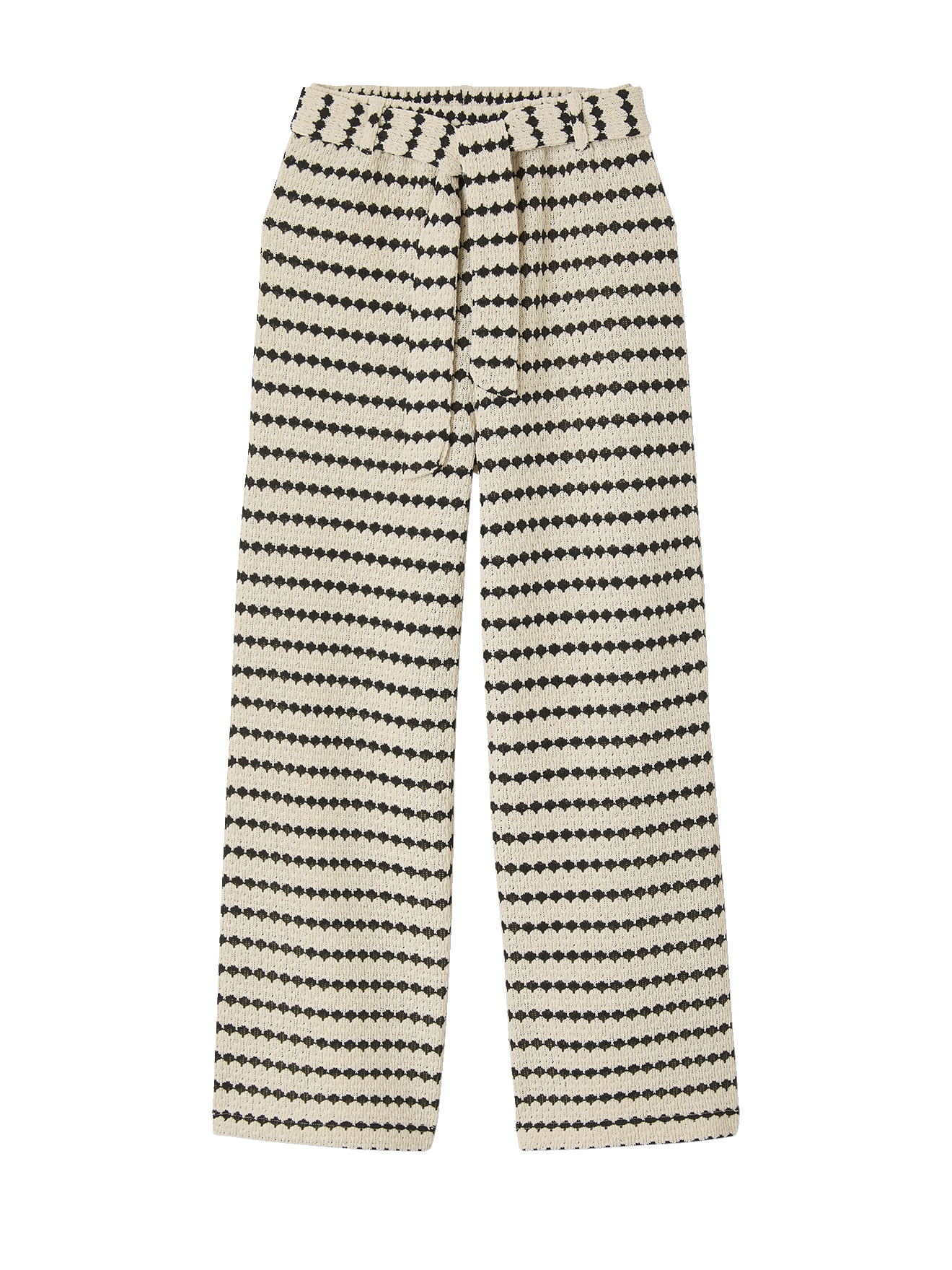 Pantalon large en maille fantaisie, JONEN