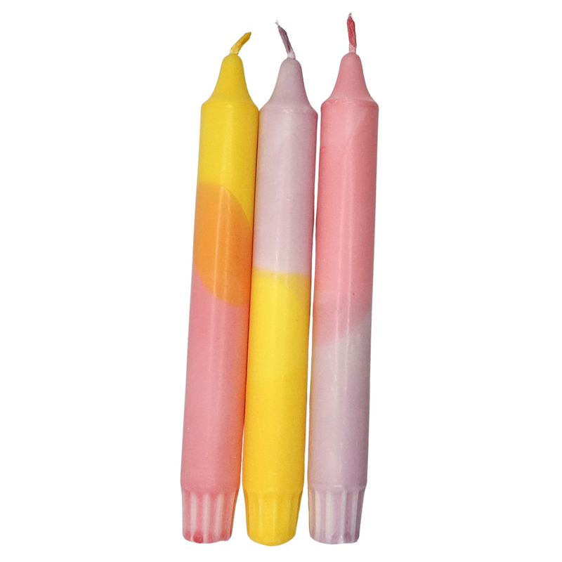 Lot de 3 bougies PASTEL, EKRU