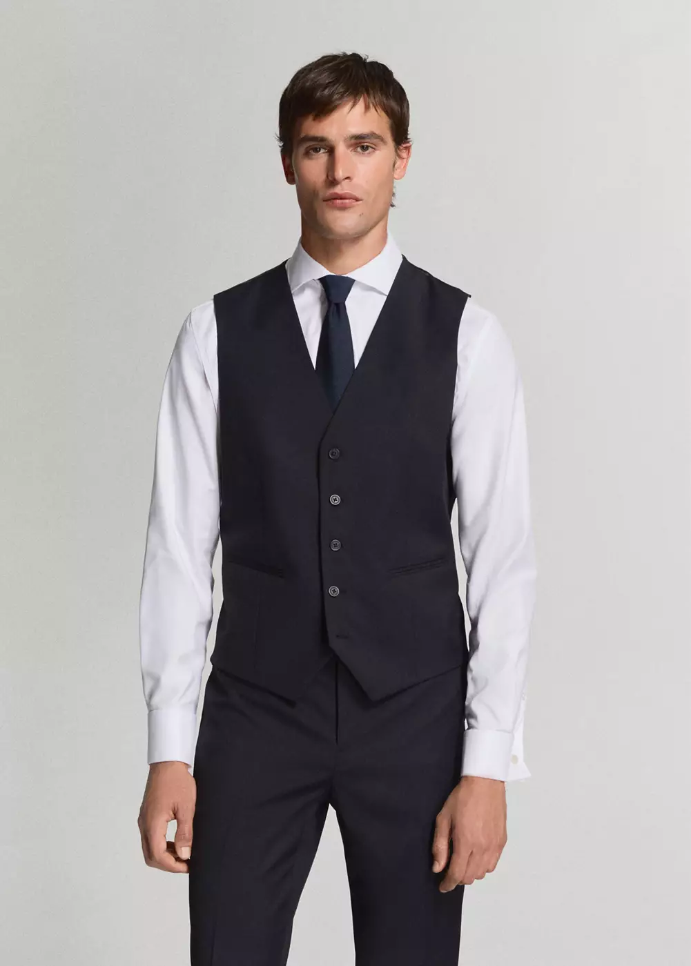Gilet de costume Turin 100 % laine, MANGO MAN
