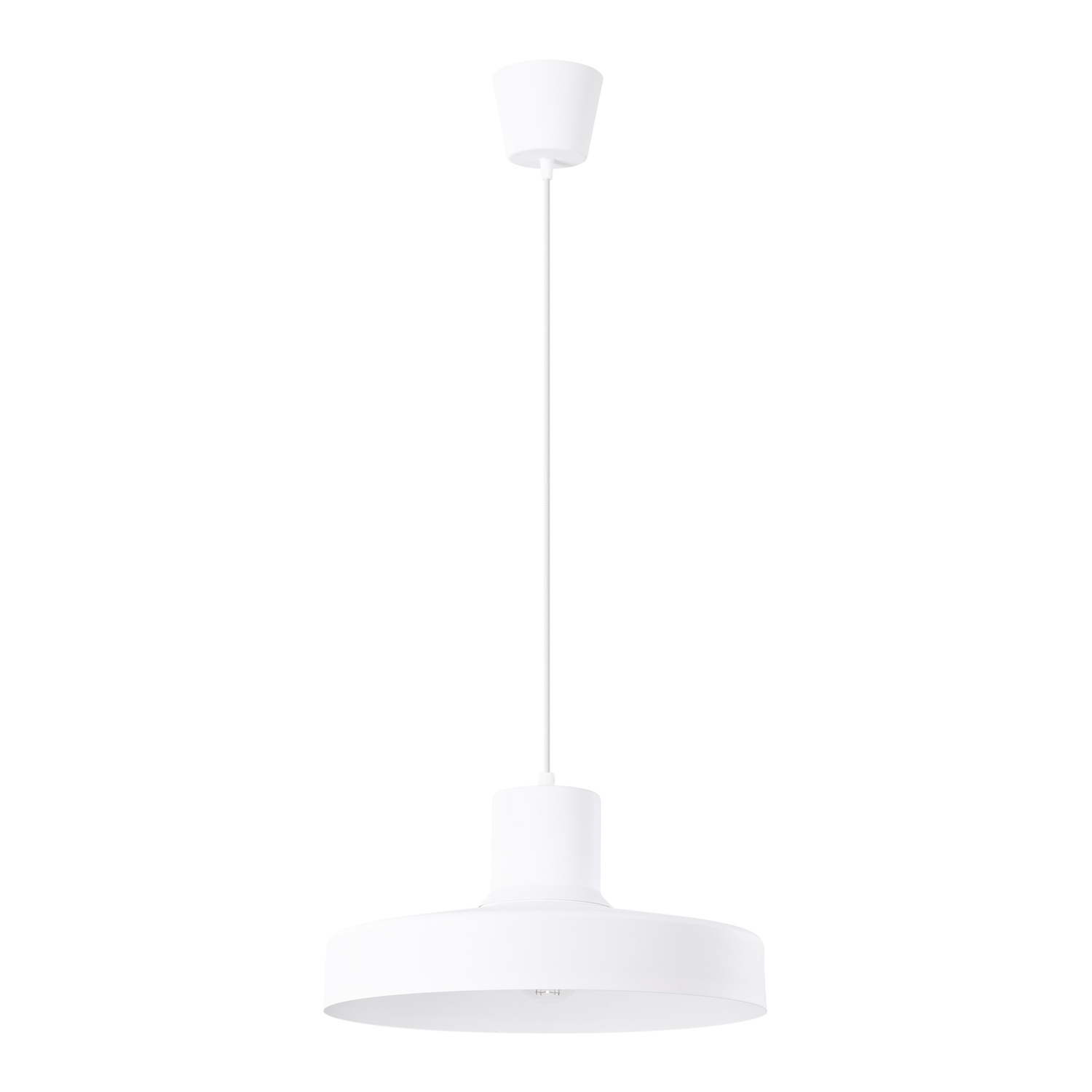 Suspension Acier Blanc E27 1 Bilo, EDEN