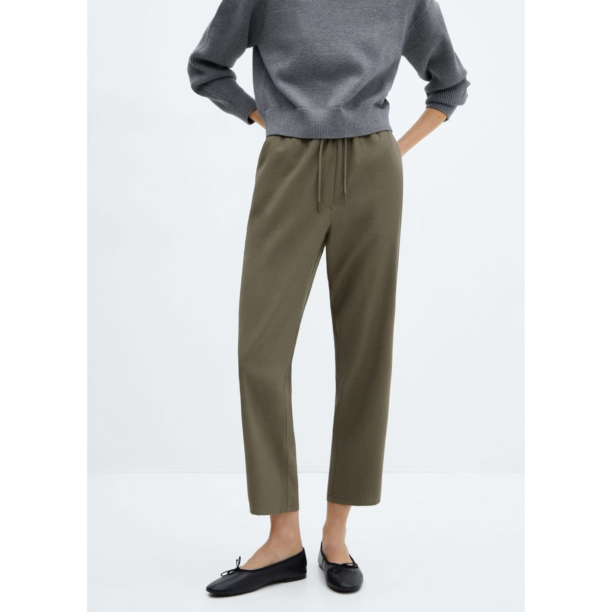 Pantalon fluide outlet avec noeud