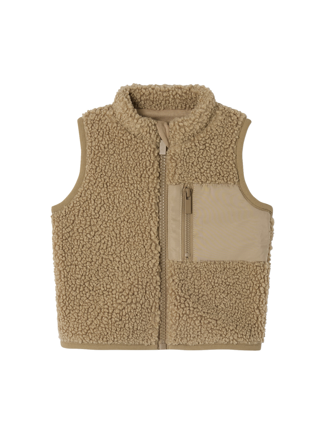 Gilet sans manches en sherpa, VERTBAUDET