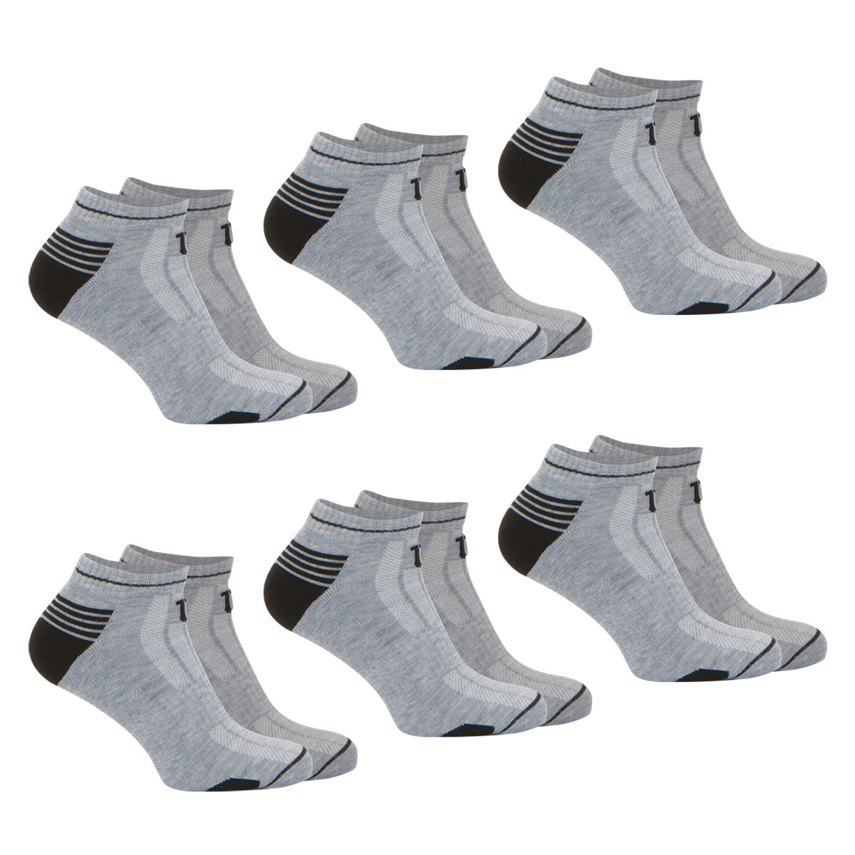 Chaussettes basses, lot de 6 paires, WILSON