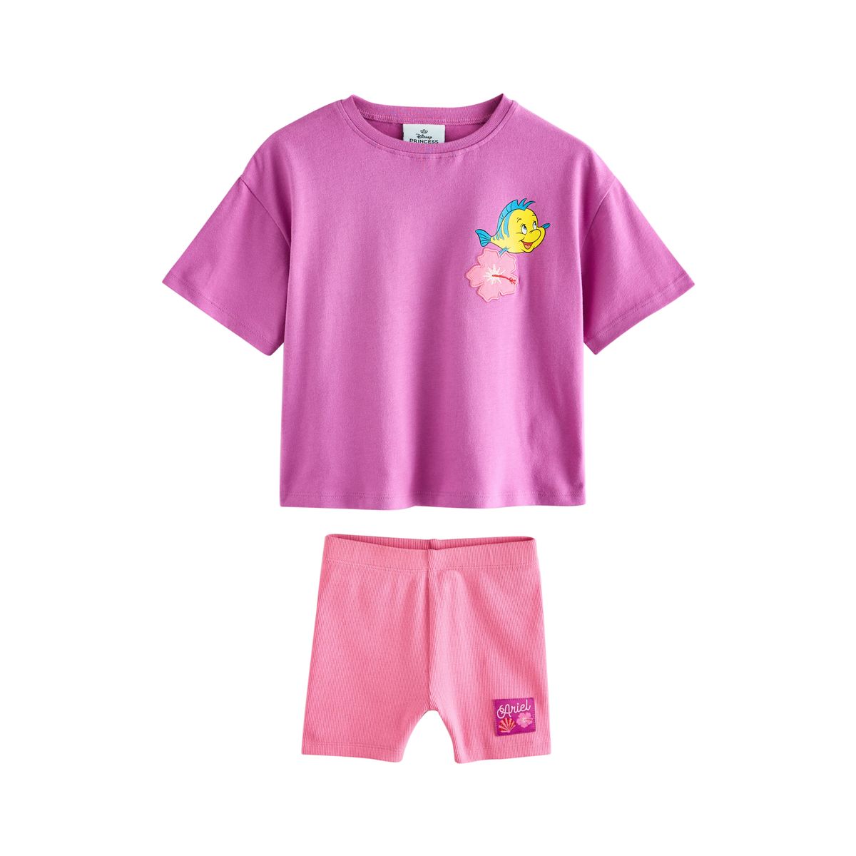 Short cycliste et t-shirt la petite sirène, NEXT