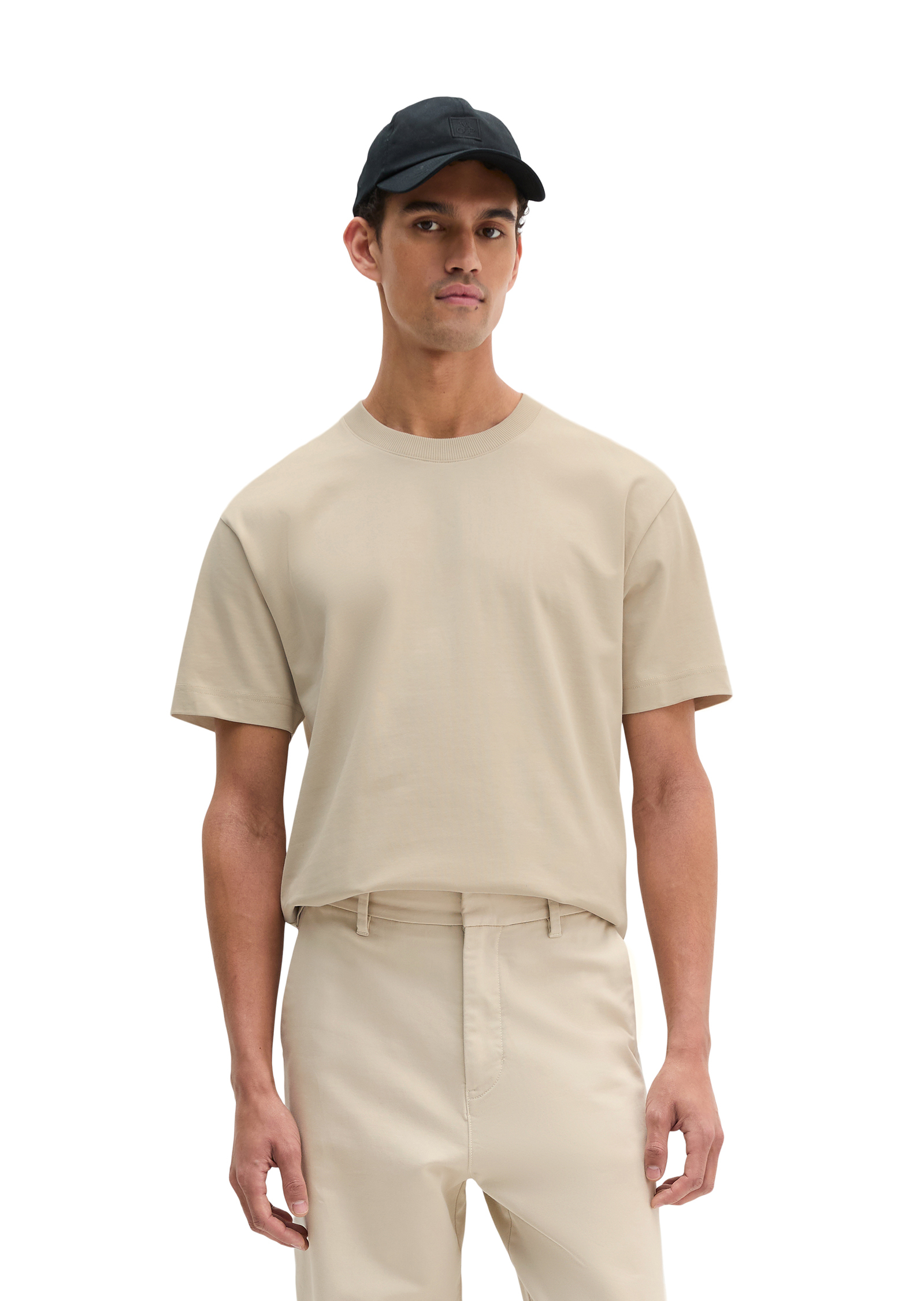 T-shirt relaxed en jersey de coton bio épais, MARC O'POLO