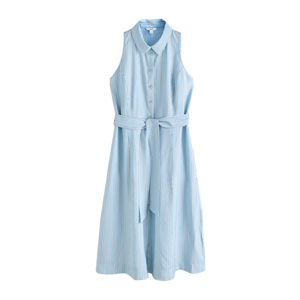 Robe mi-longue dos nu avec ceinture, NEXT