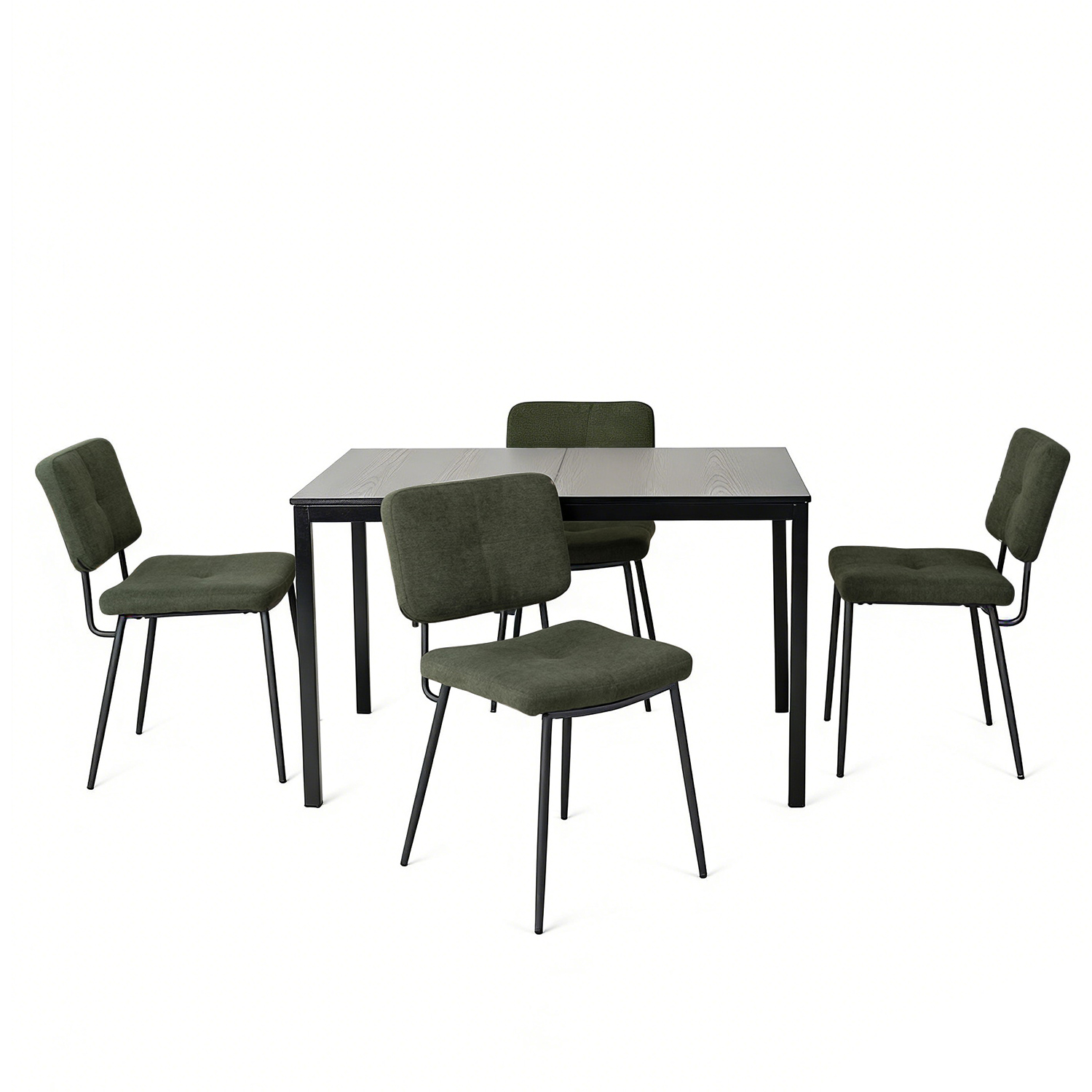 Ensemble de table à manger extensible à allonge avec 4 chaises, BARI4PCSSET, MEUBLES COSY