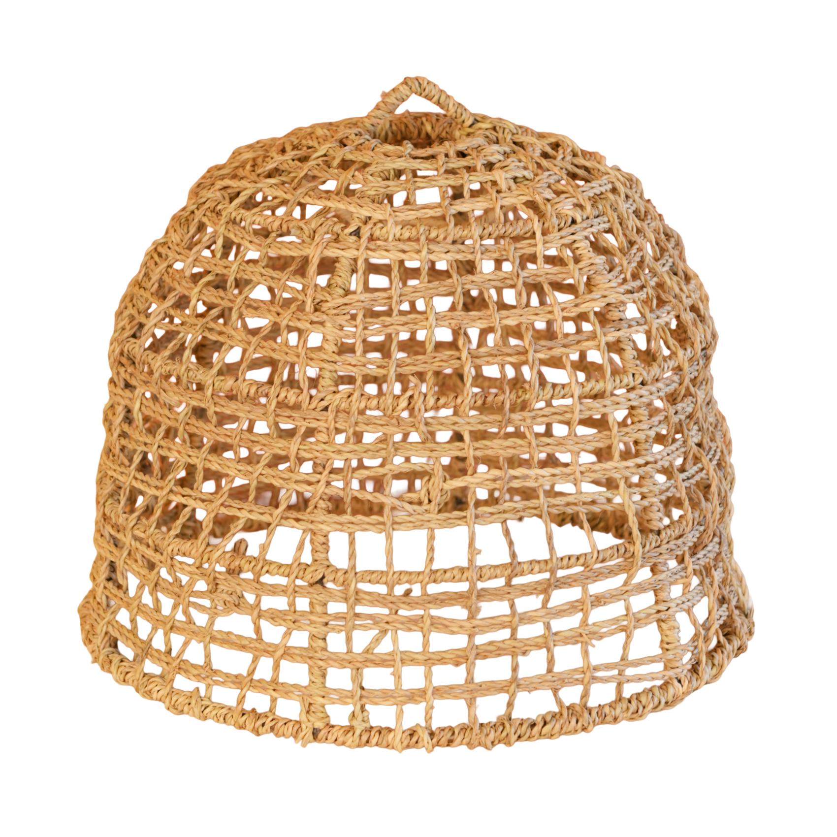 Abat-jour fibres roulées ajourées dôme - LOJI, HOME MAISON