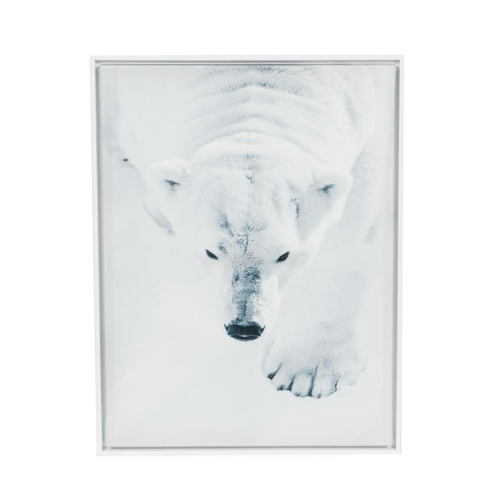 Toile ours polaire sur la banquise 60x80 cm, AMADEUS