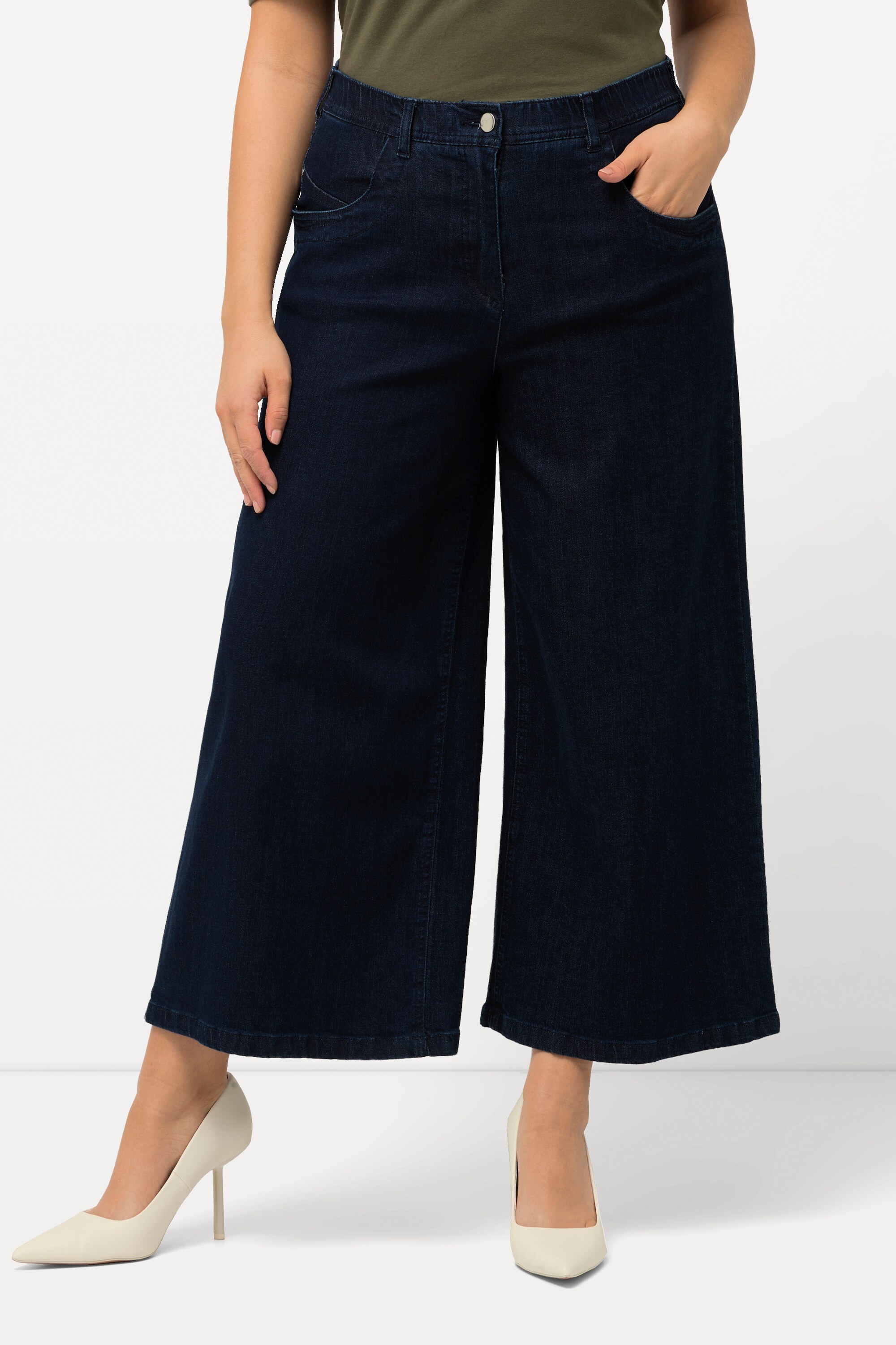 Jupe-culotte en jean. Coupe Marlene à jambe, ULLA POPKEN
