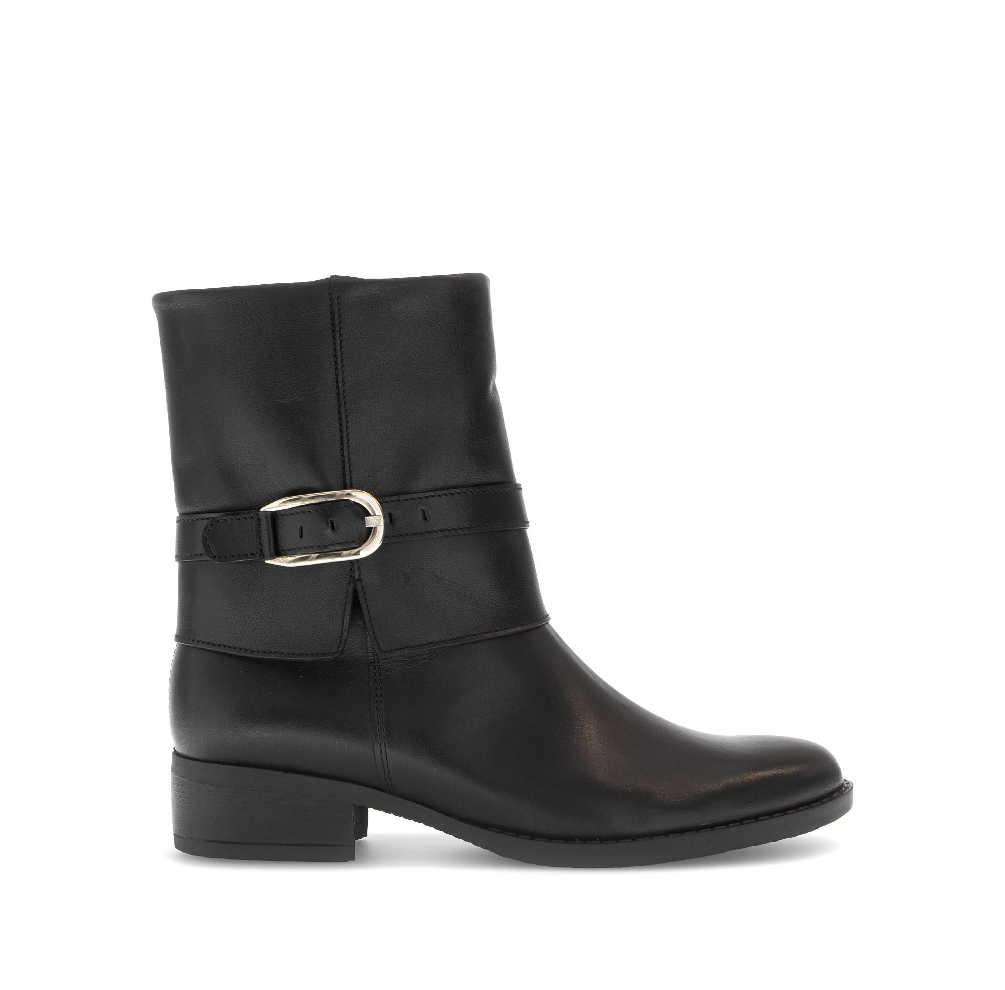 Bottines en cuir lisse à talon décroché, GABOR