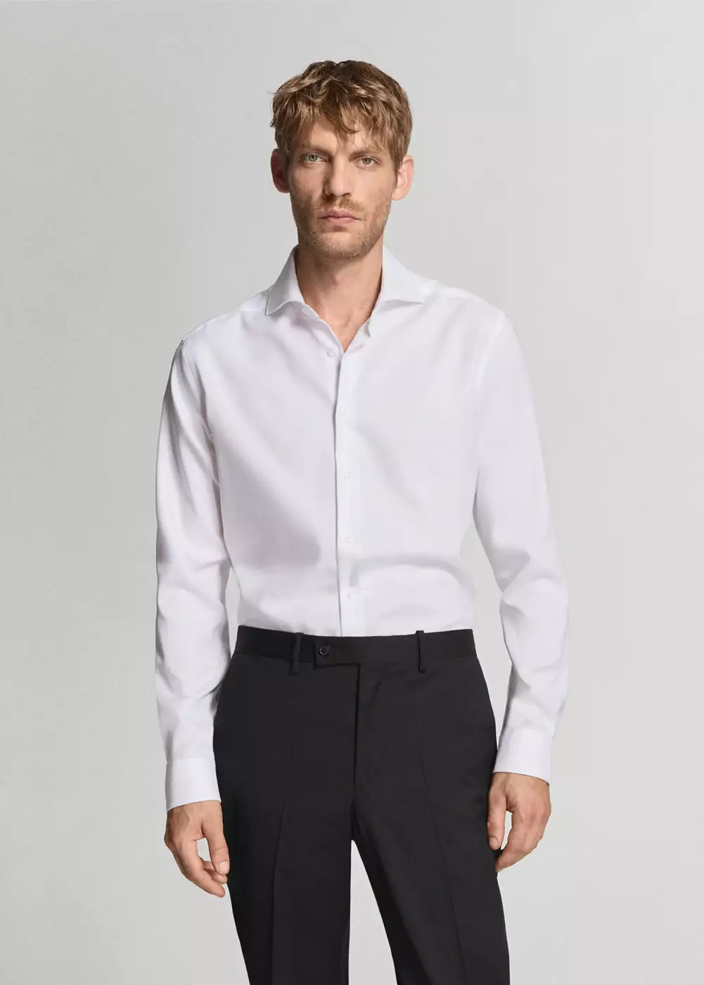 Chemise 100 % coton non-iron slim-fit, MANGO MAN