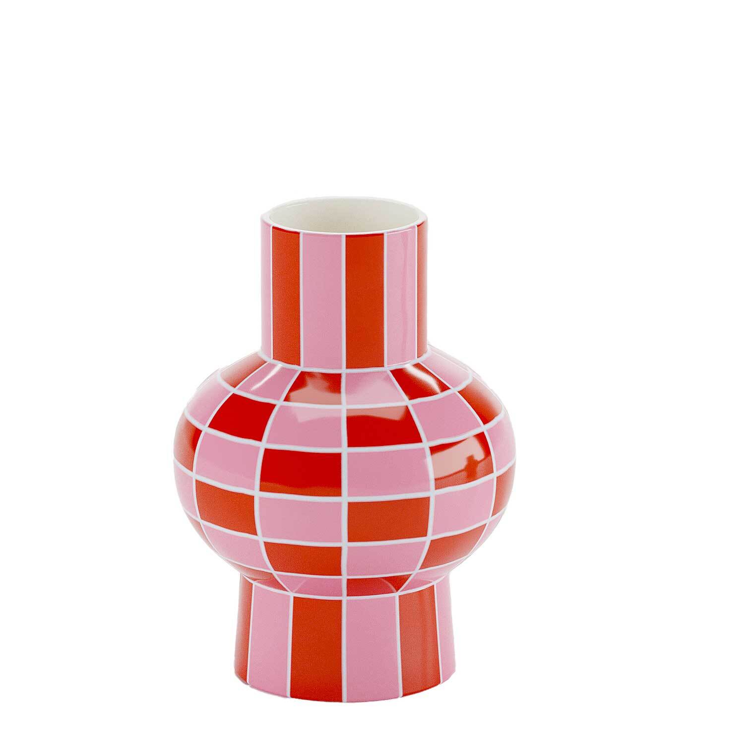 Vase céramique motif damier - LOUVRE