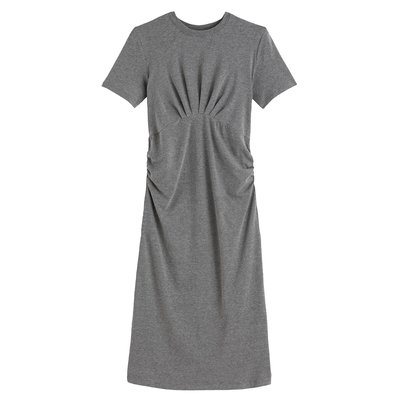 Organic Cotton Maternity Dress with Short Sleeves LA REDOUTE COLLECTIONS