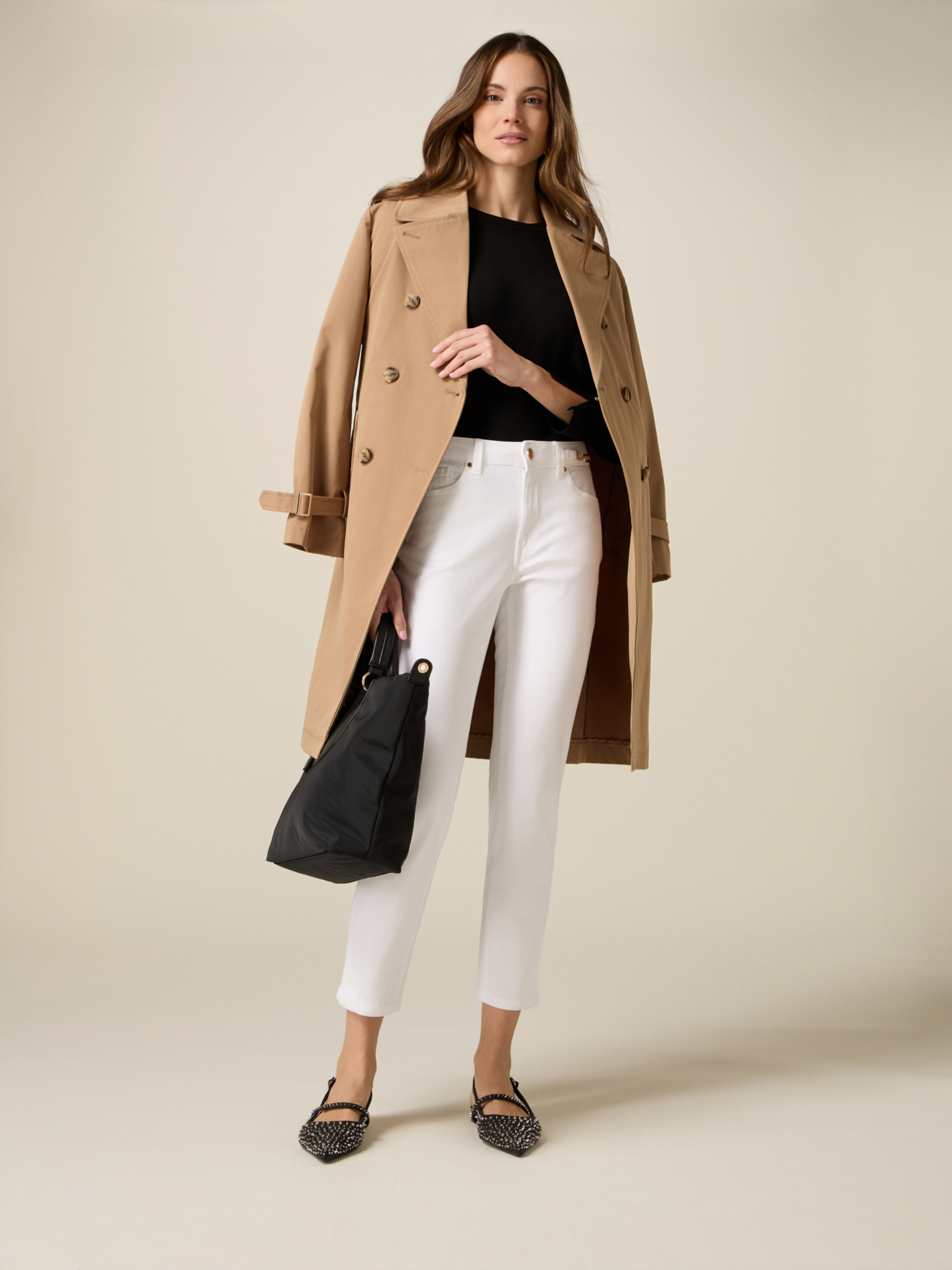 Pantalon skinny avec chaîne métallique, OLTRE