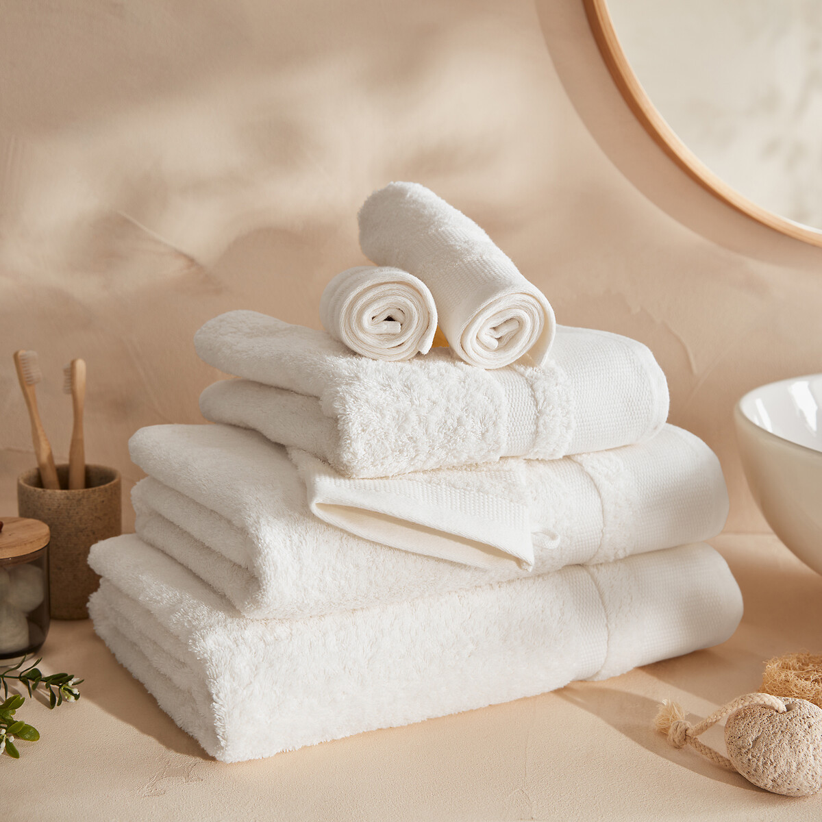 Kheops egyptian cotton bath towel La Redoute Interieurs