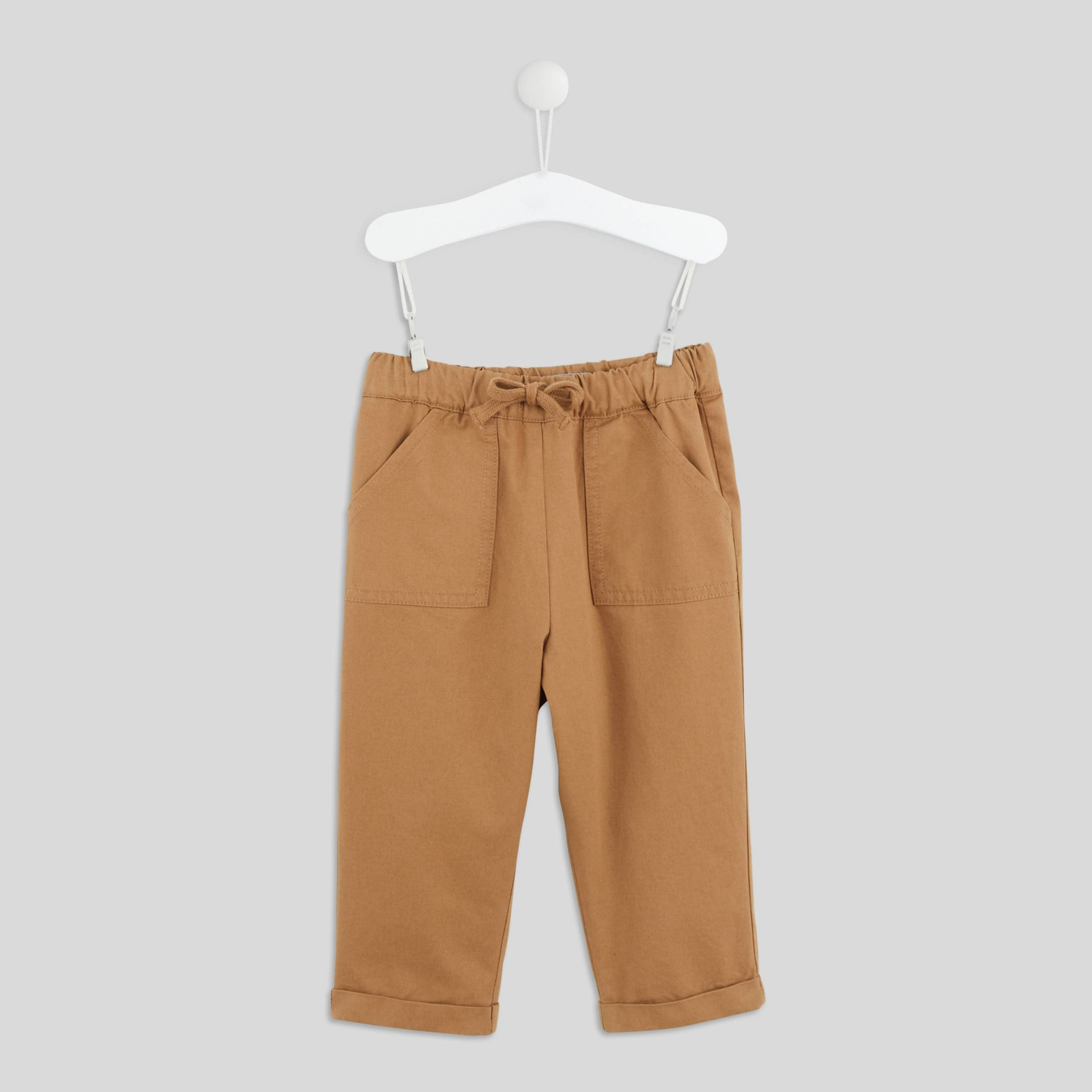 Pantalon en twill uni, certifié OEKO-TEX, BOUT'CHOU