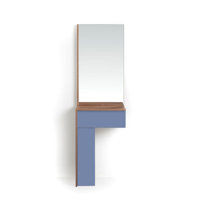 Ensemble console-miroir en mélamine, Tetris HERDASA