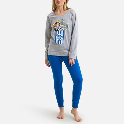 100th Anniversary Pyjamas in Cotton with Long Sleeves LOONEY TUNES