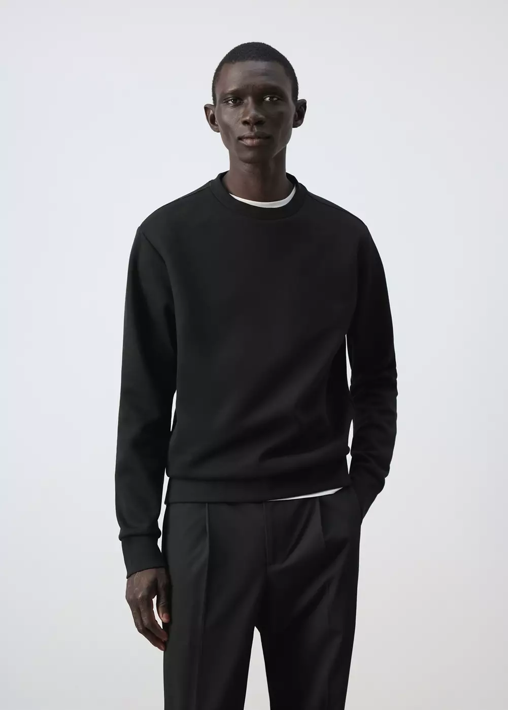 Sweat coton mélangé regular-fit, MANGO MAN