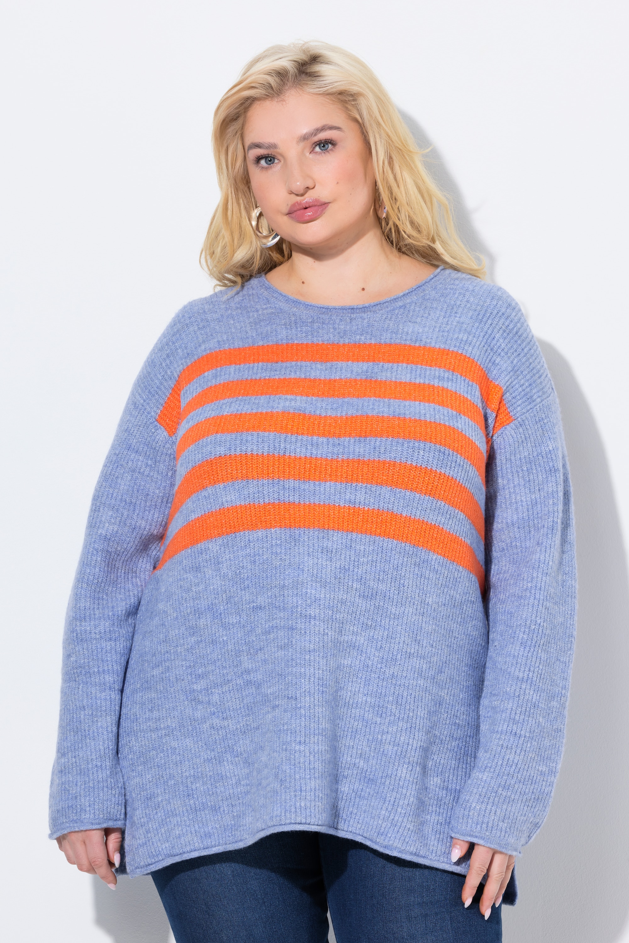 Pull rayé, col rond et manches longues, ULLA POPKEN