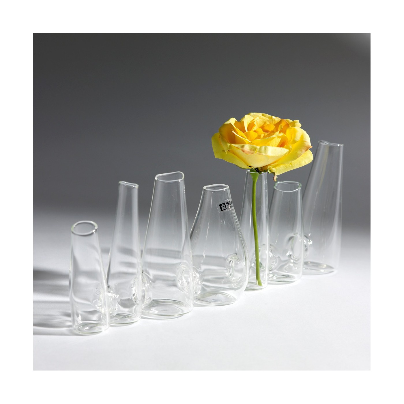 Vase 7 Cones Chaîne transparent, SERAX