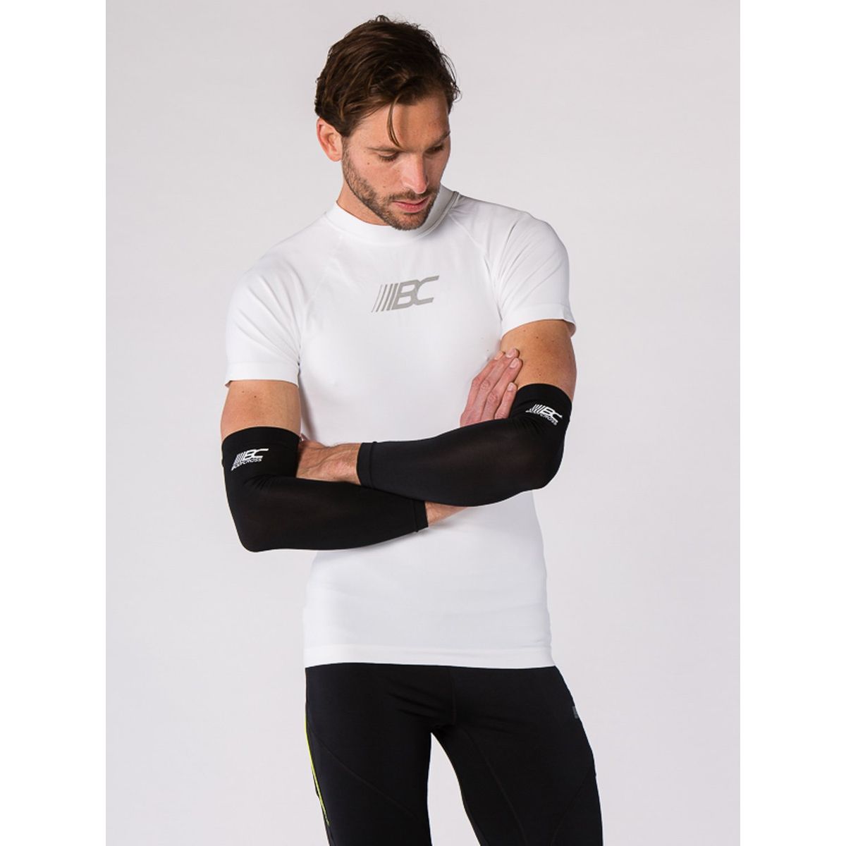 sous-Vêtement PowerLayer Homme et Garçon Tee-Shirt Sport de Compression Maillot de Corps Thermique à Col Rond et Montant 
