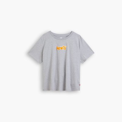 Embroidered Logo Cotton T-Shirt with Short Sleeves LEVI’S PLUS
